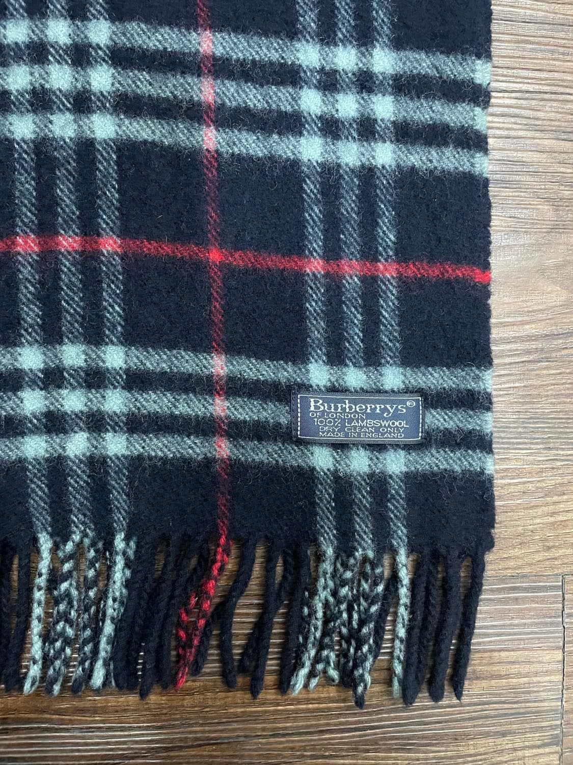 버버리 램스울 노바체크 머플러 목도리 네이비 상품이미지4