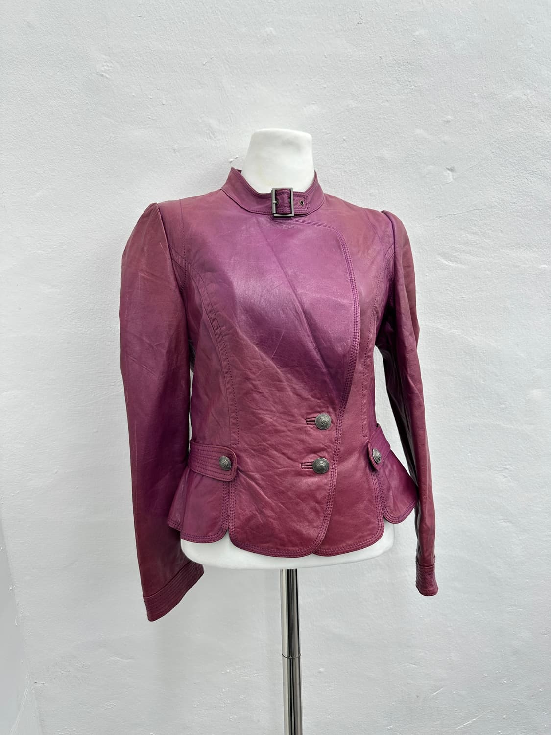Pinkish Purple Lambs leather jacket 상품이미지7