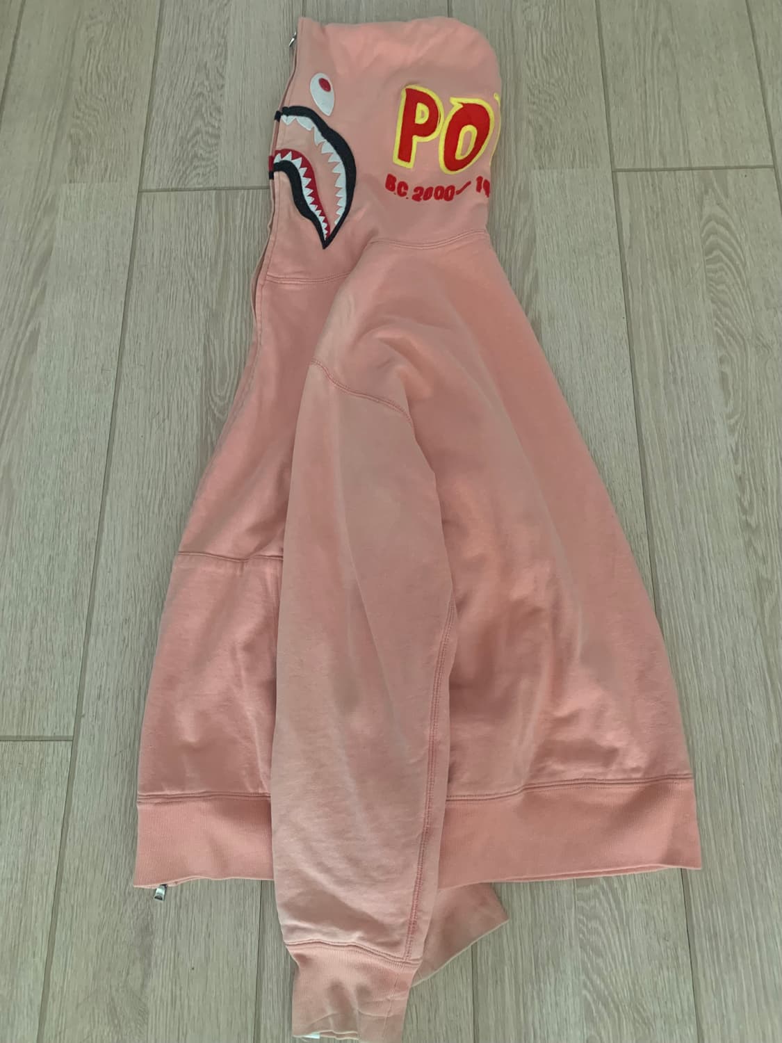 M) og 베이프 ponr 피치 샤크후드 상품이미지2