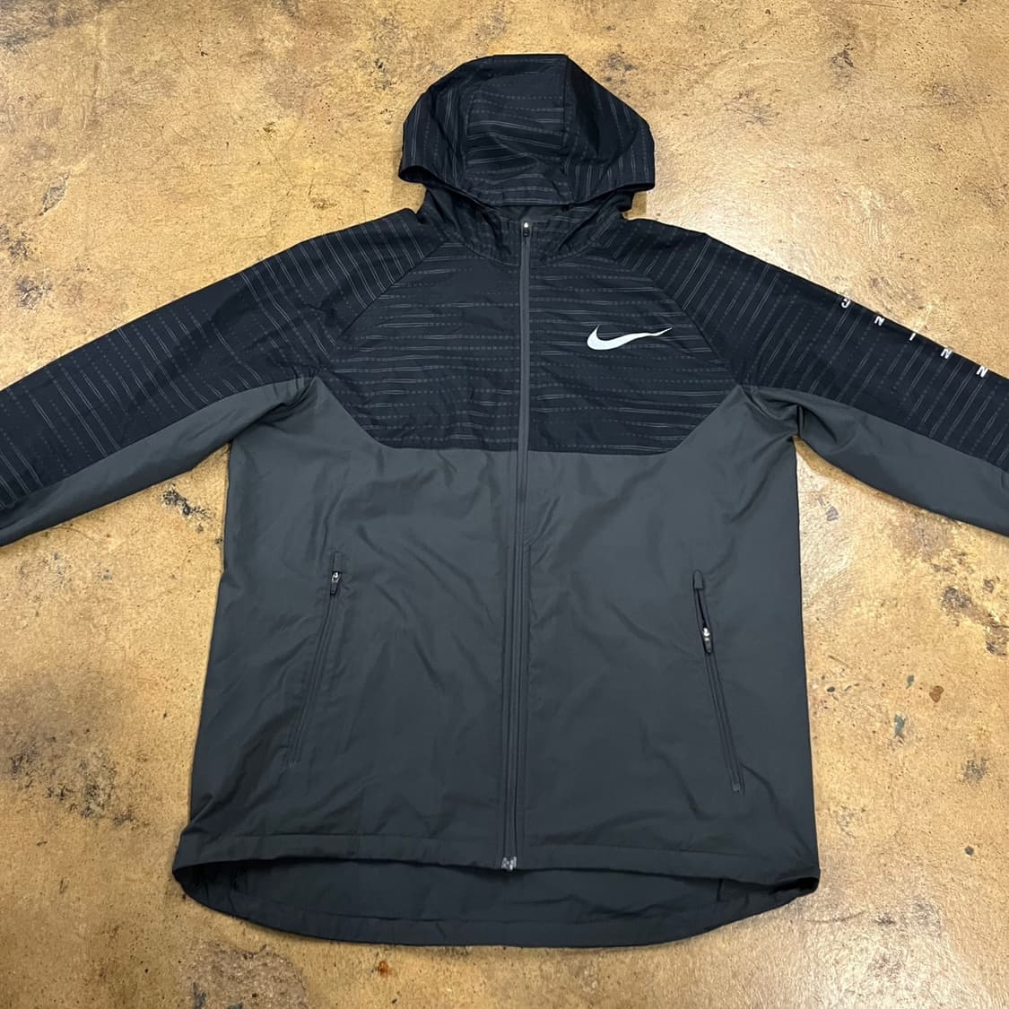 [정품/L] 나이키 바람막이 자켓 블랙 그레이 b10 상품이미지3
