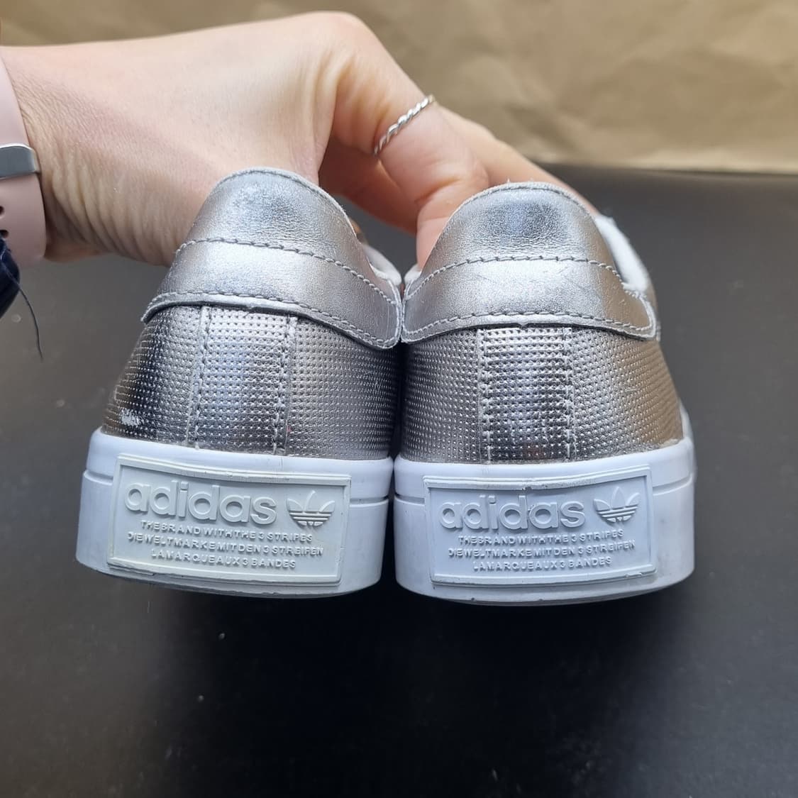 아디다스 코트밴티지 실버 스니커즈225 상품이미지4