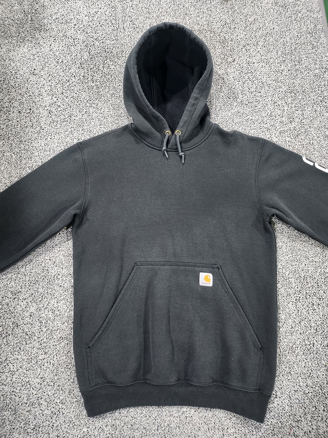 칼하트 로고 후드티 블랙 S 상품이미지1