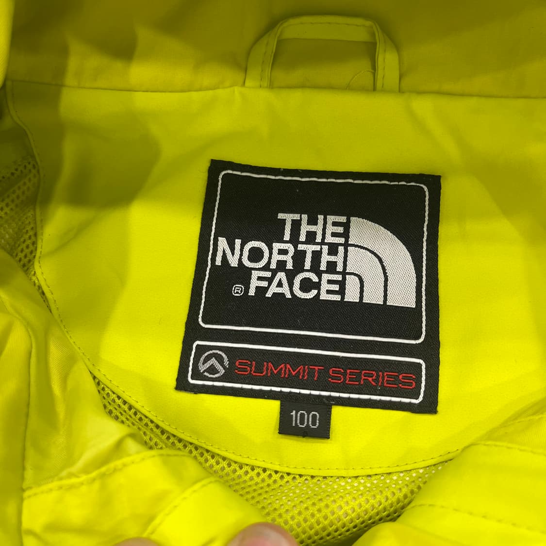 L 노스페이스 옐로우/그린 바람막이 후드 자켓 상품이미지7