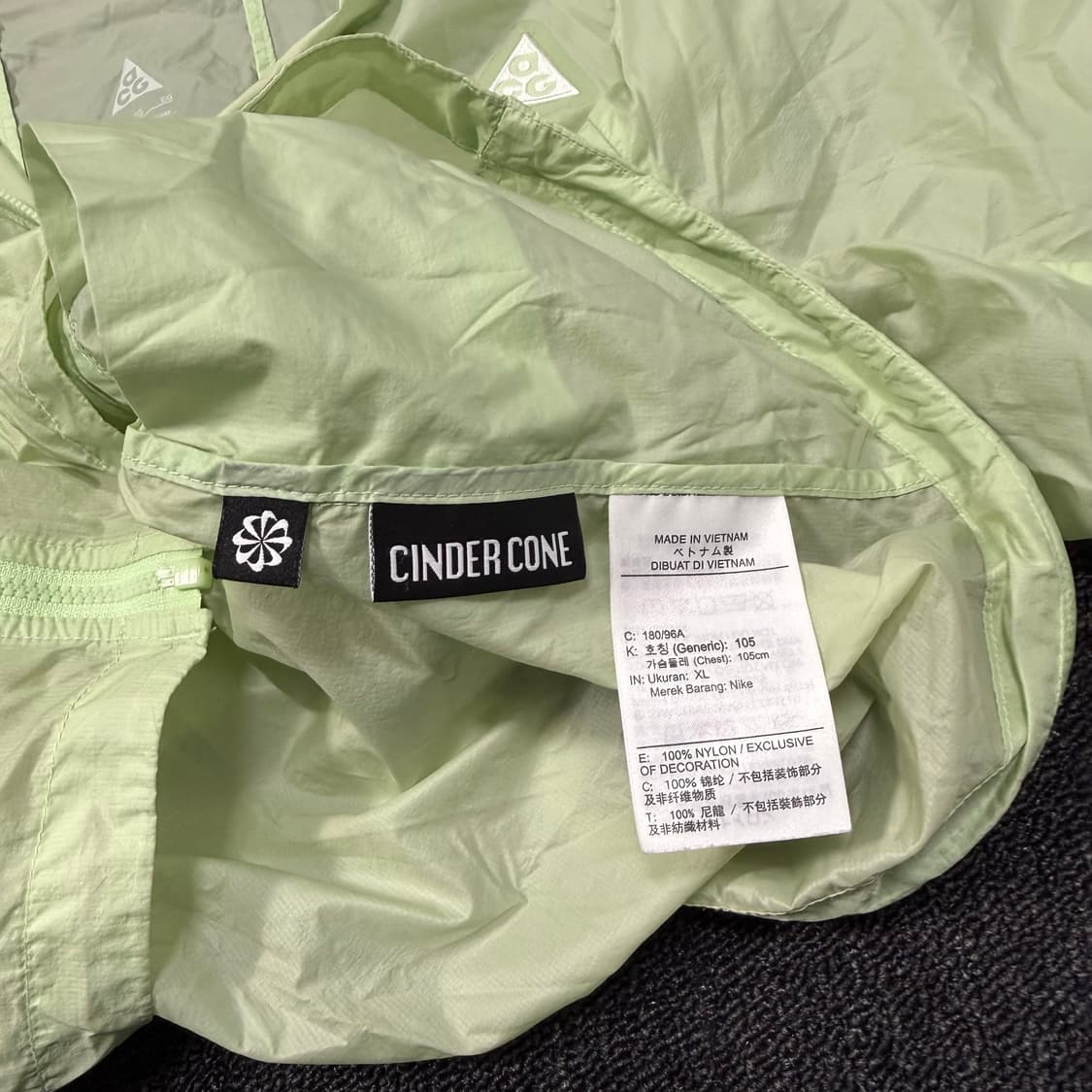 나이키 ACG 윈드프루프 신더콘 베이퍼그린 바람막이 자켓 상품이미지9