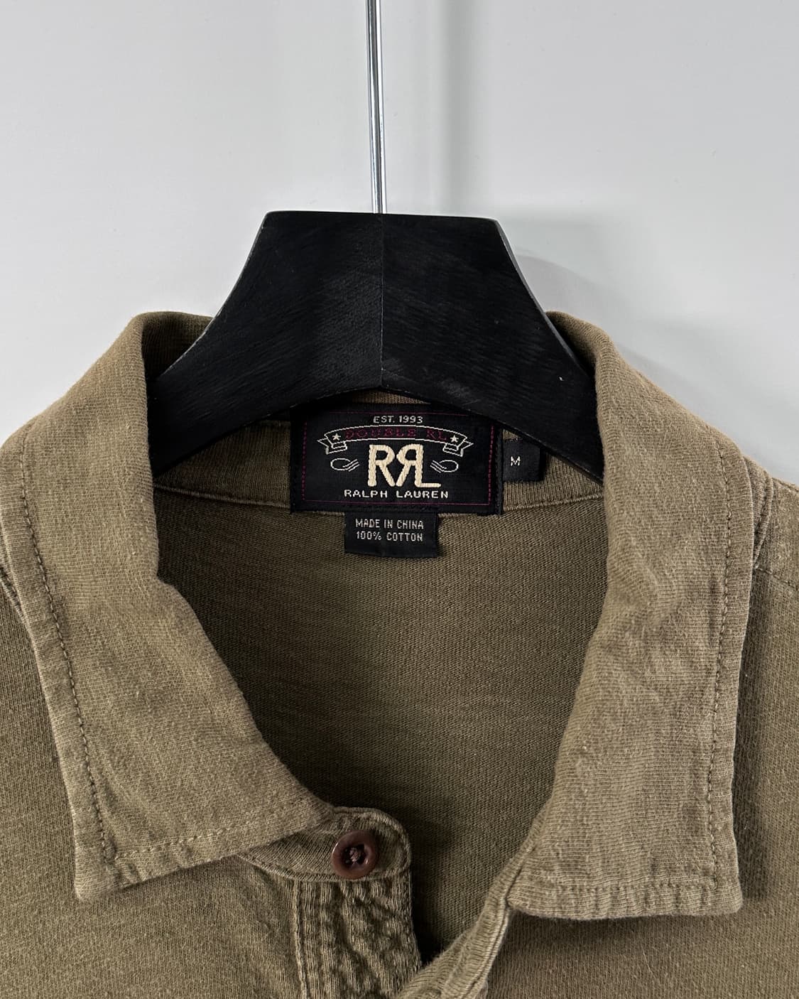 RRL 더블알엘 카키 헨리넥 카라 슬리브 티 (va.38) 상품이미지5