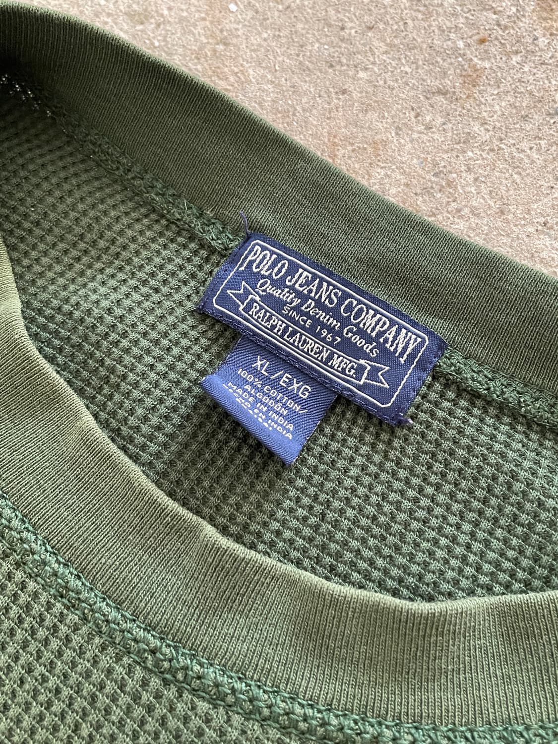 90-00s Polo jeans Distressed Thermal 상품이미지5