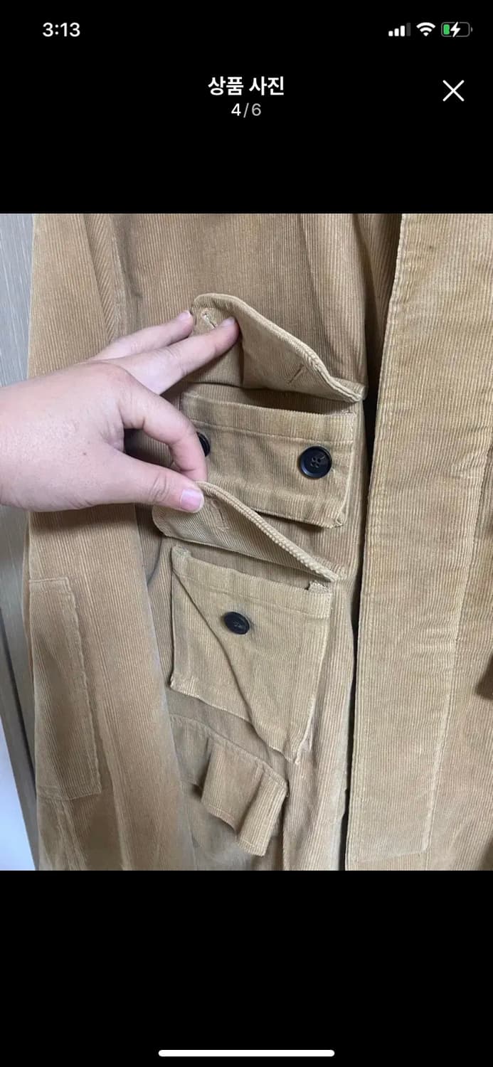 [OUR SELVES] 아워셀브스 코듀로이 BDU자켓 L사이즈 상품이미지4
