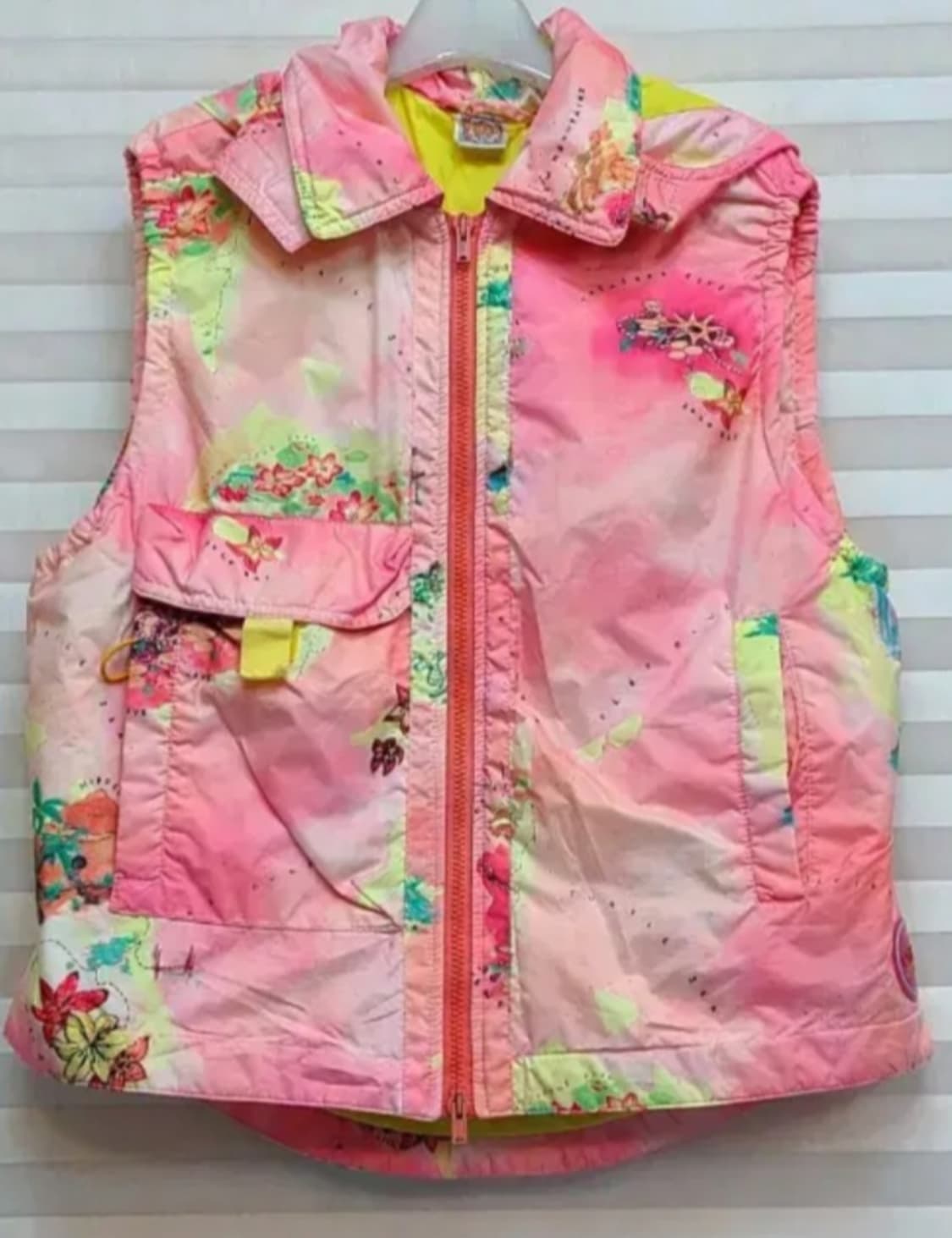 세일!가격변동×(정품)오일릴리 플라워 패턴 후드베스트 상품이미지1