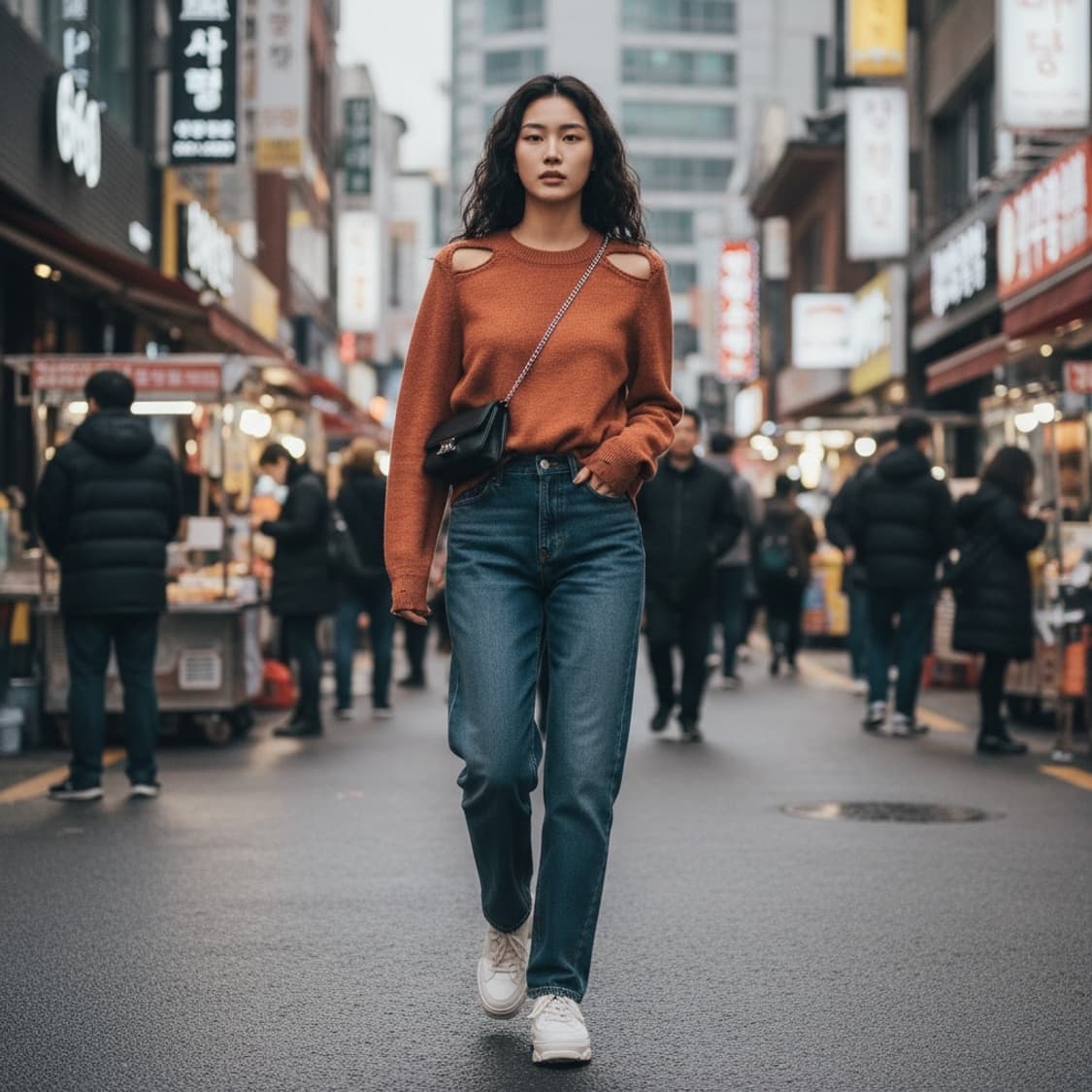 [이자벨마랑 에뜨왈] 숄더 컷아웃 디스트레스드 니트 스웨터 상품이미지2