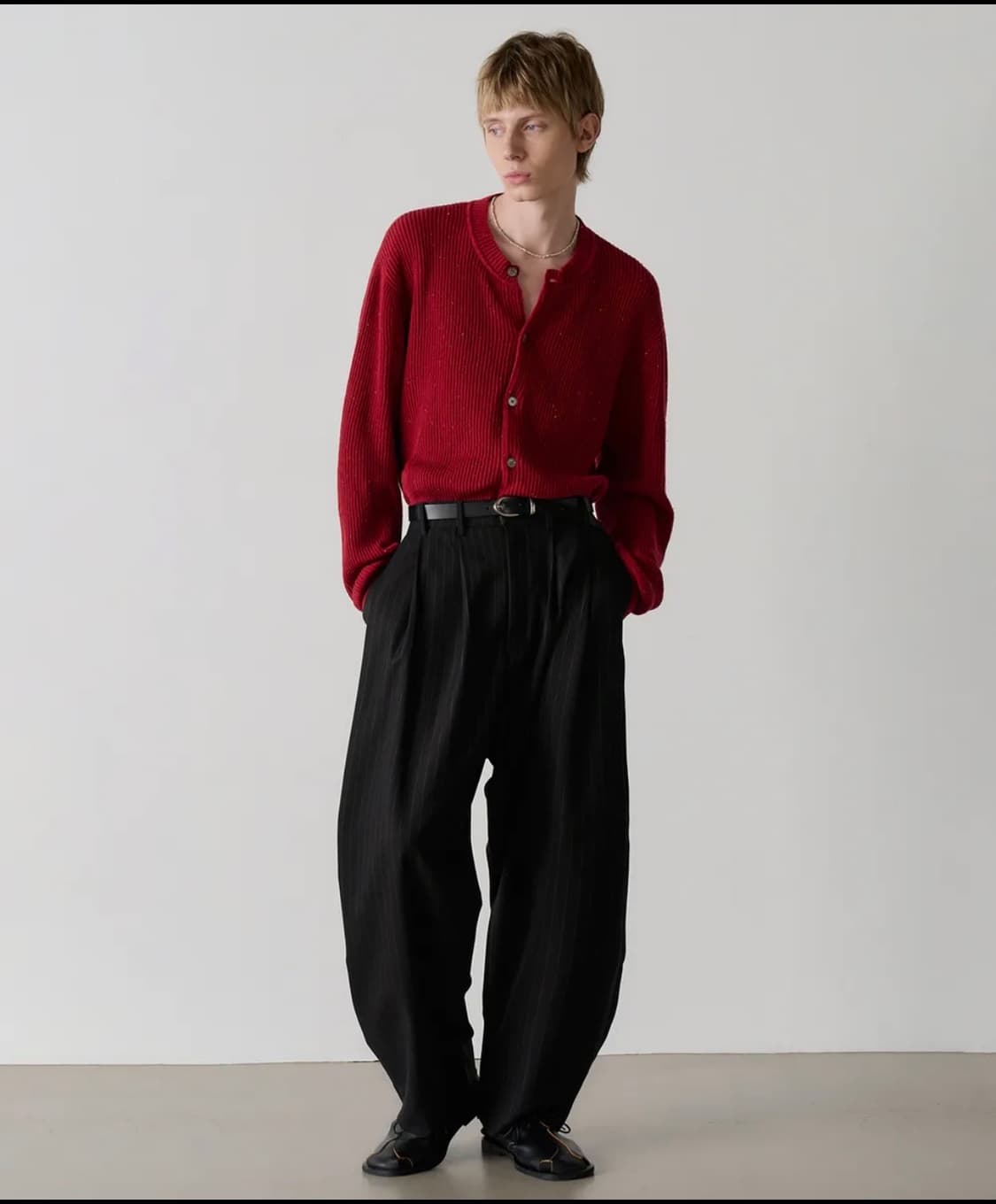 노운 스트라이프 슬랙스 상품이미지1