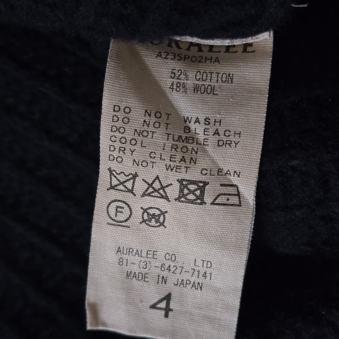 (4) 오라리 AURALEE 울 반팔 상품이미지5