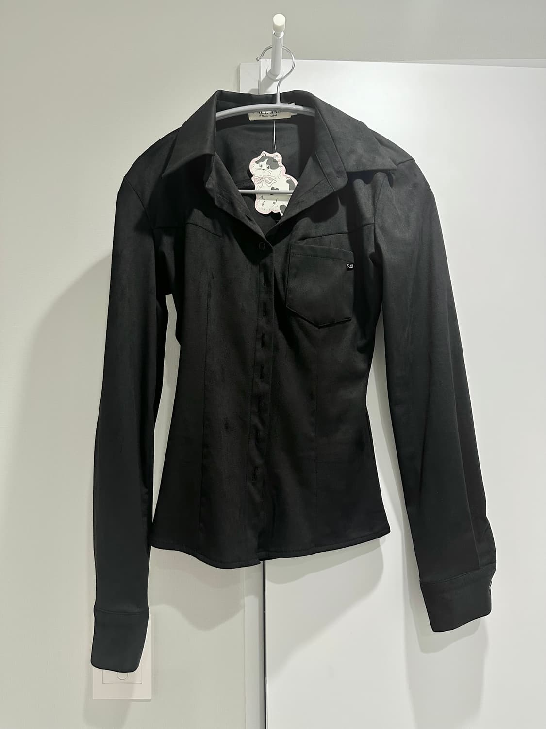 페일제이드 베이직 스웨이드 셔츠 블랙 새상품 상품이미지2