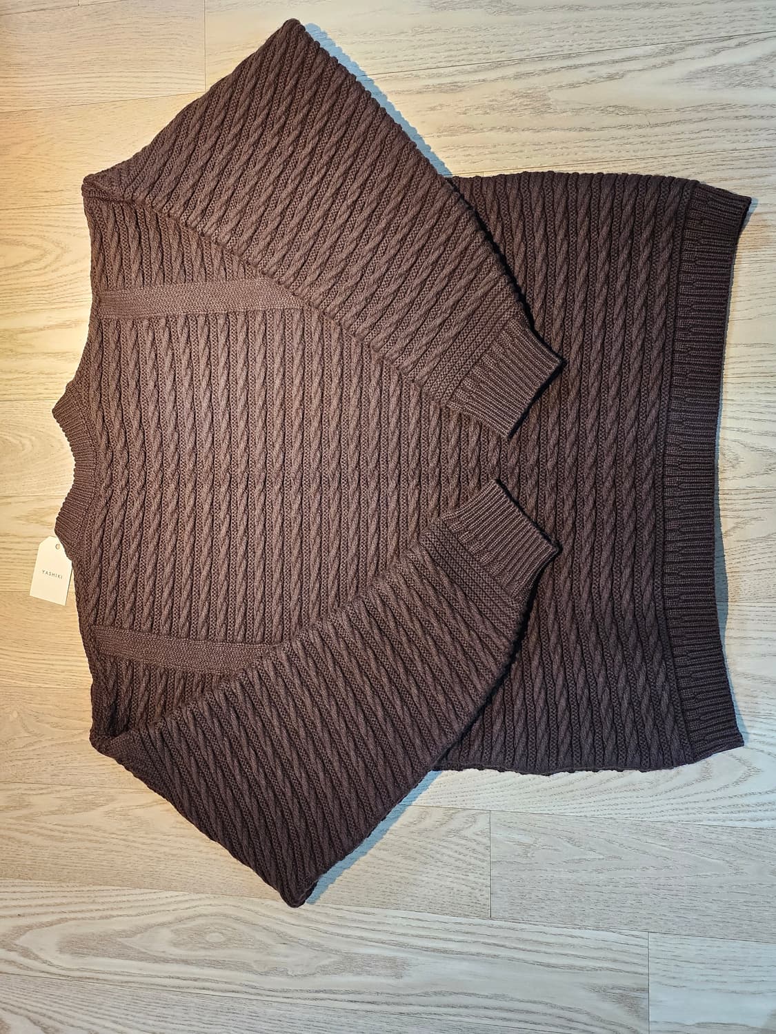 야시키 니트 2 size Brown 상품이미지2