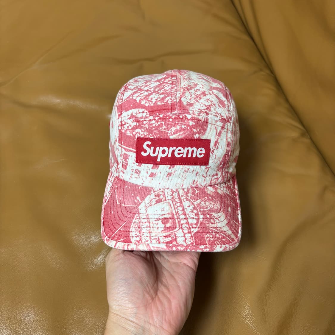 Supreme 슈프림 워시드 레드 캠프캡 모자 (Washed Red) 상품이미지2