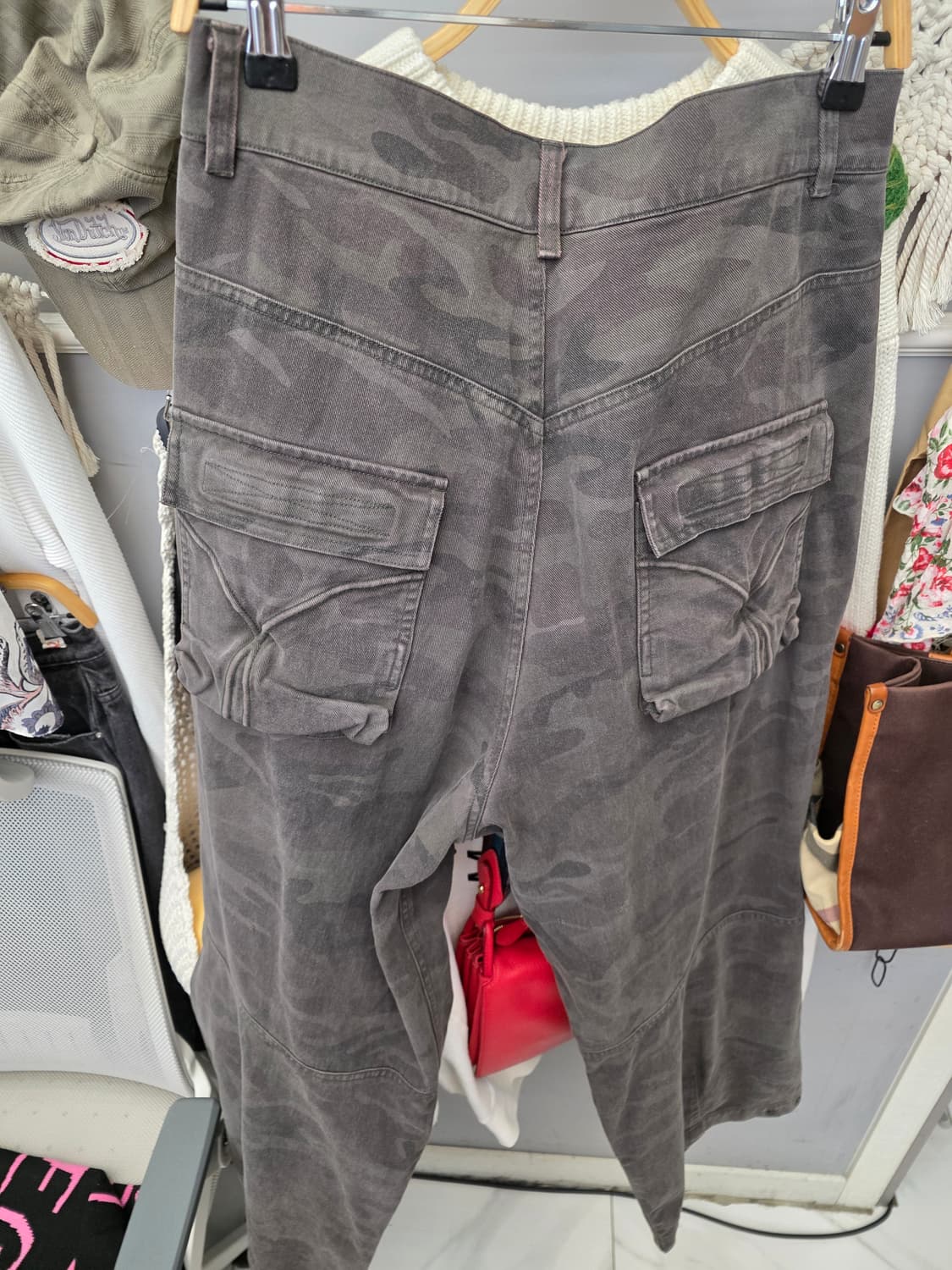 이티씨이 etce 디스트로이드 카고 팬츠 L 상품이미지7