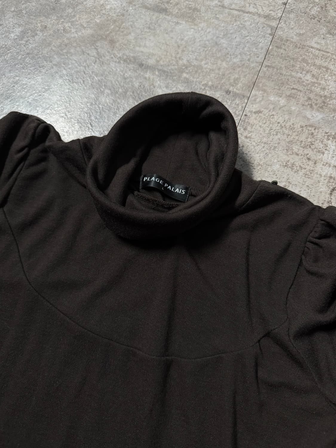 트랜스폼 슬리브 퍼프 폴라 넥 니트 상품이미지4