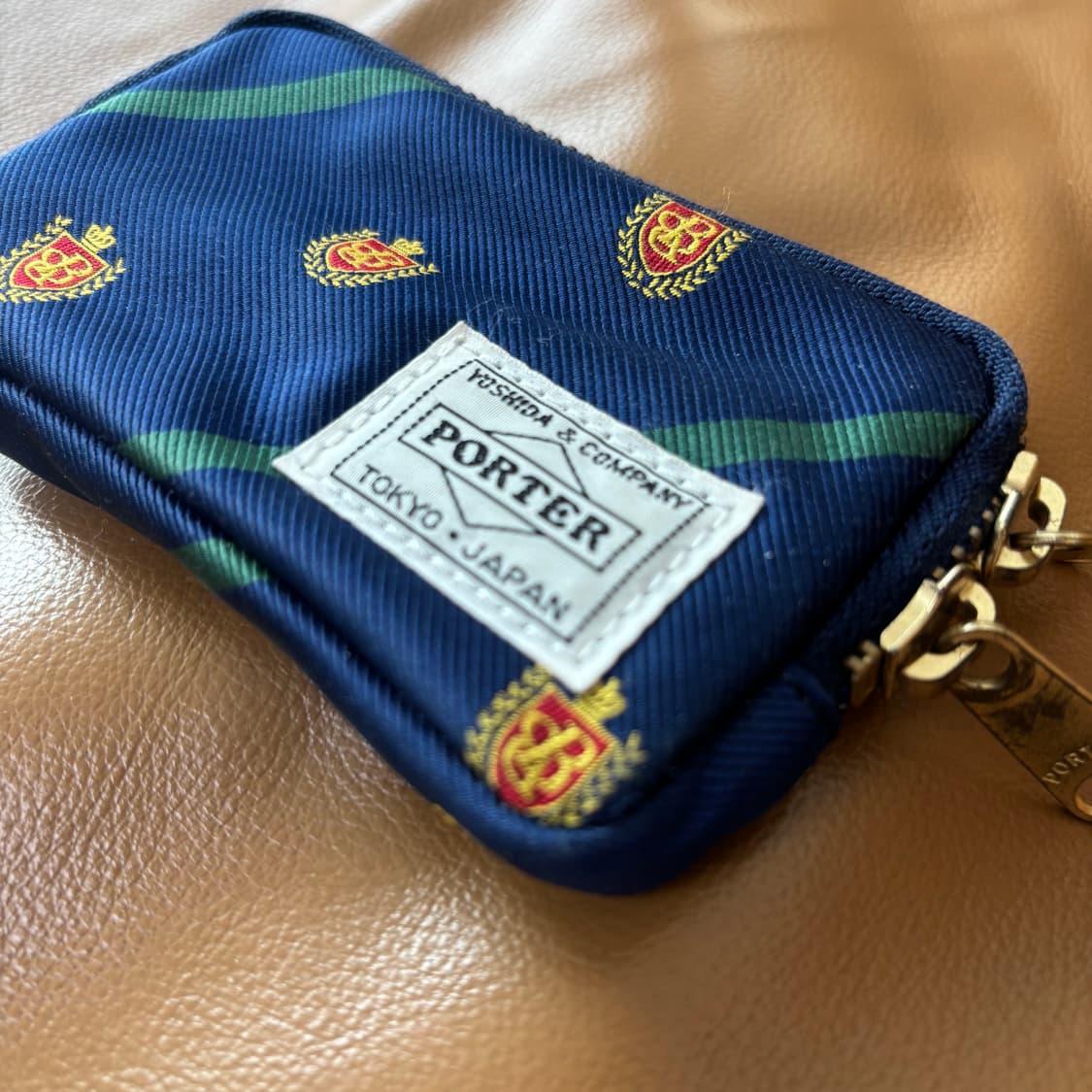 PORTER BEAMS 포터 빔즈 코인 카드 케이스 월렛 지갑 네이비 상품이미지7