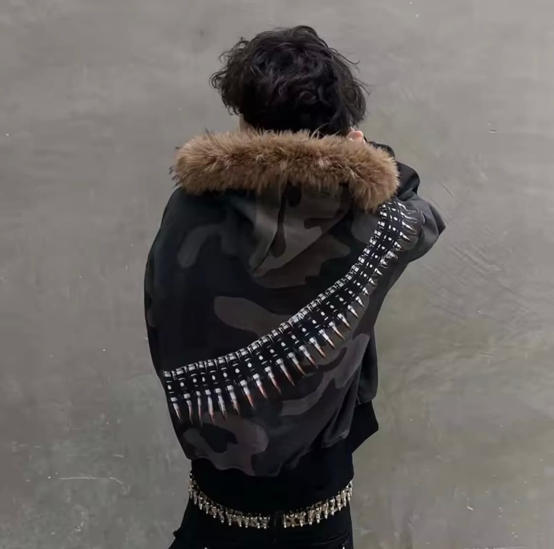 bullet fur Hoodie 상품이미지2