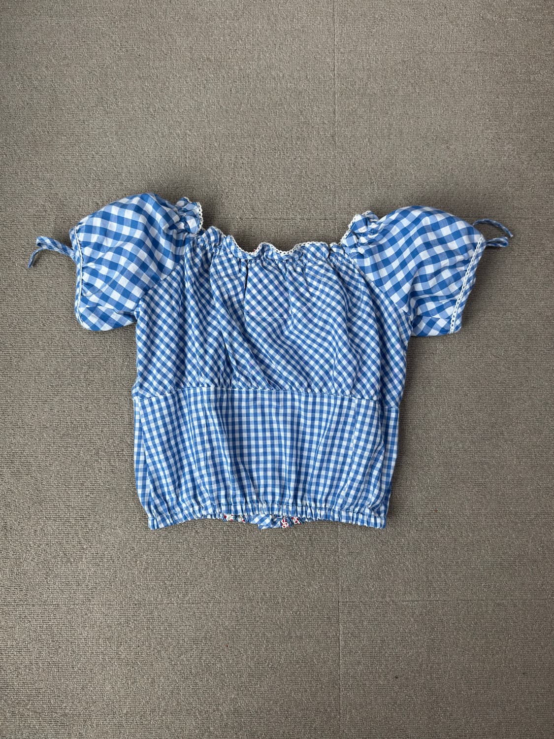 [Stockerpoint] 유럽 알프스 빈티지 체크 블라우스 상품이미지6