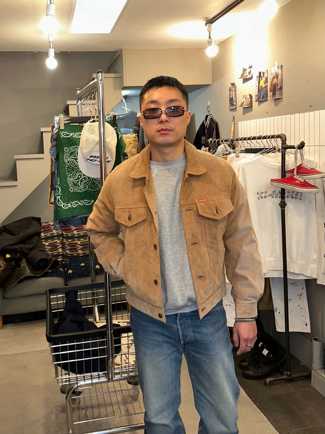 90's Converse pig-leather trucker 상품이미지1