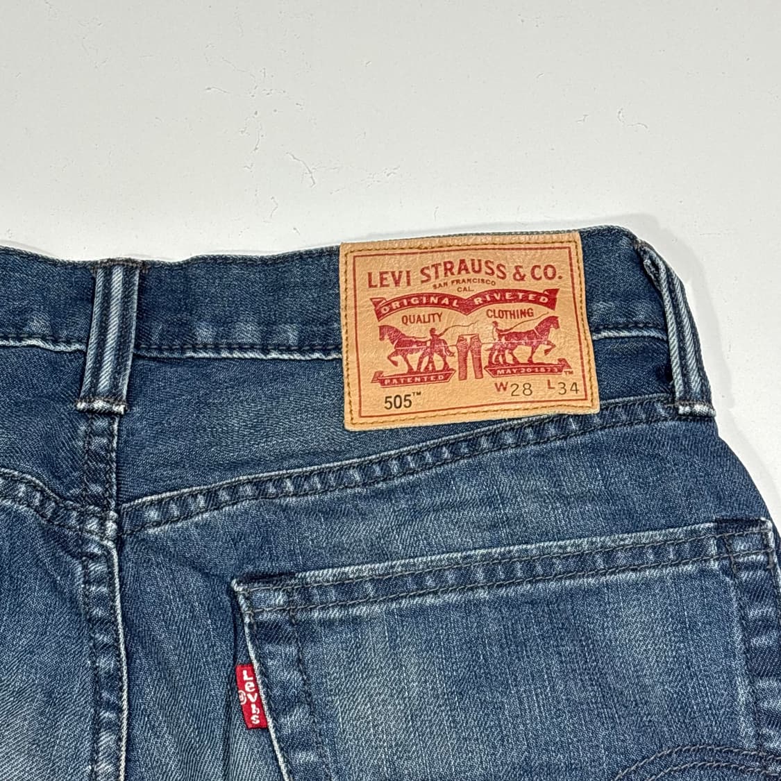 리바이스 505 워싱 데님팬츠 상품이미지7