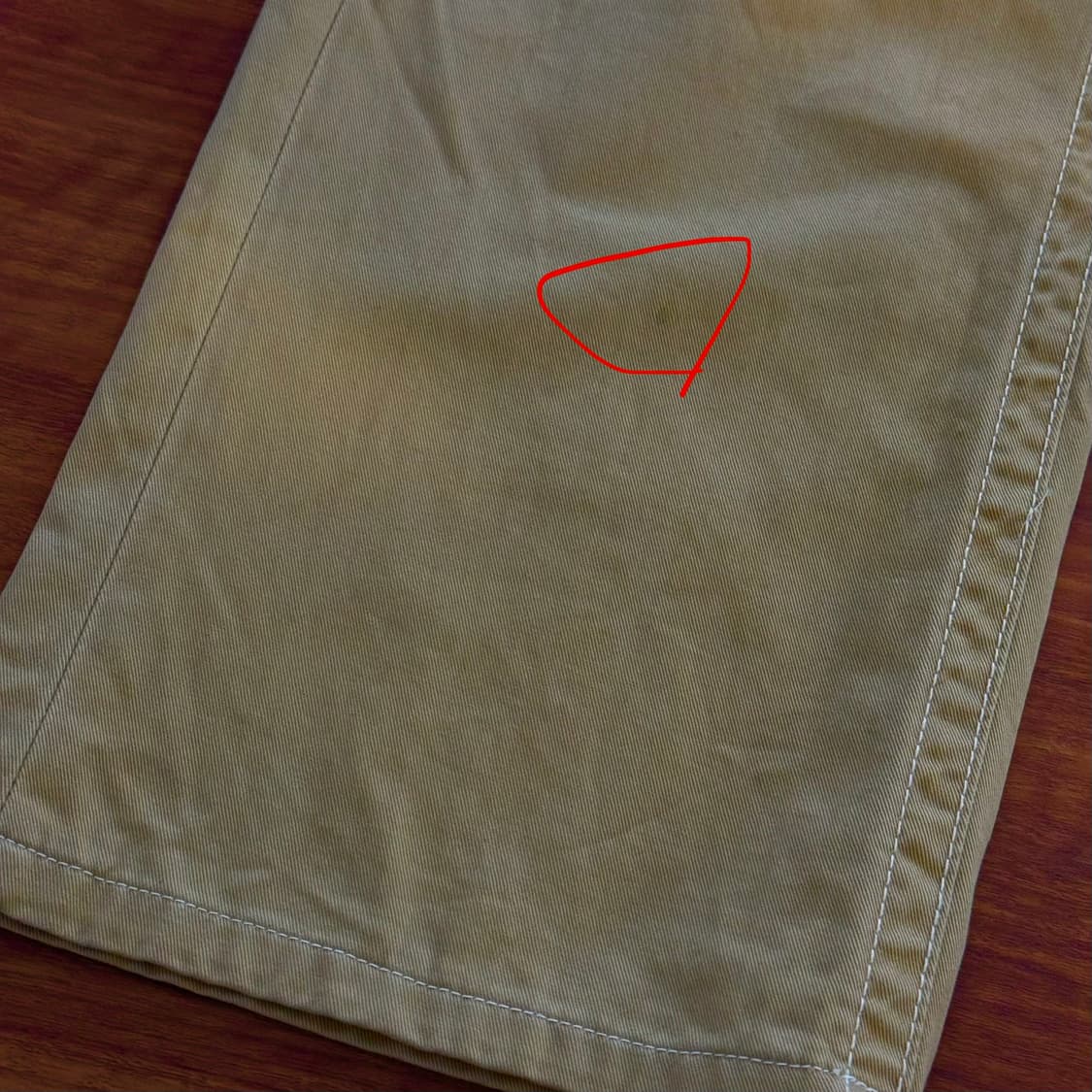 트루릴리전 베이지 코튼 스트레이트 팬츠 36 상품이미지9