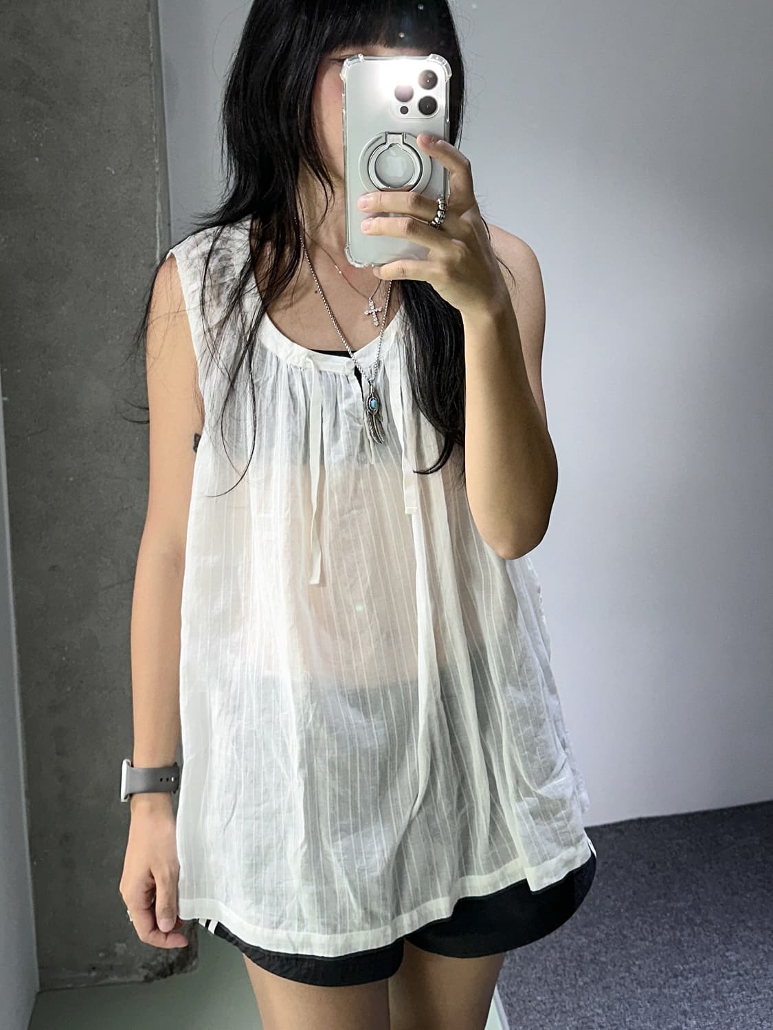 gap stripes flare sleeveless 상품이미지4