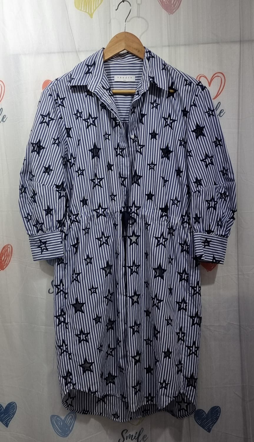 정품) 산드로 롱셔츠 원피스  상품이미지1