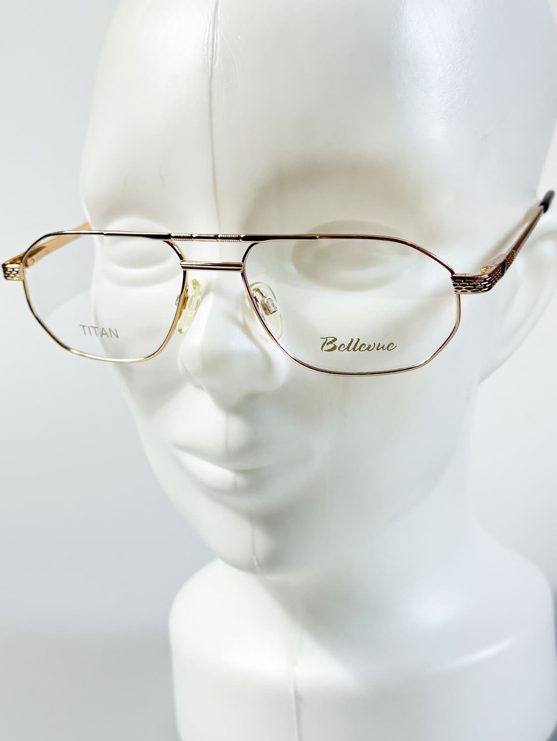 독일제 BELLEVUE 골드 티타늄 보잉 프레임 빈티지 안경 상품이미지8