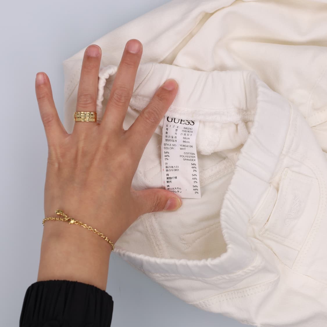 24 게스 화이트데님 레깅스 팬츠 0423H1 상품이미지4