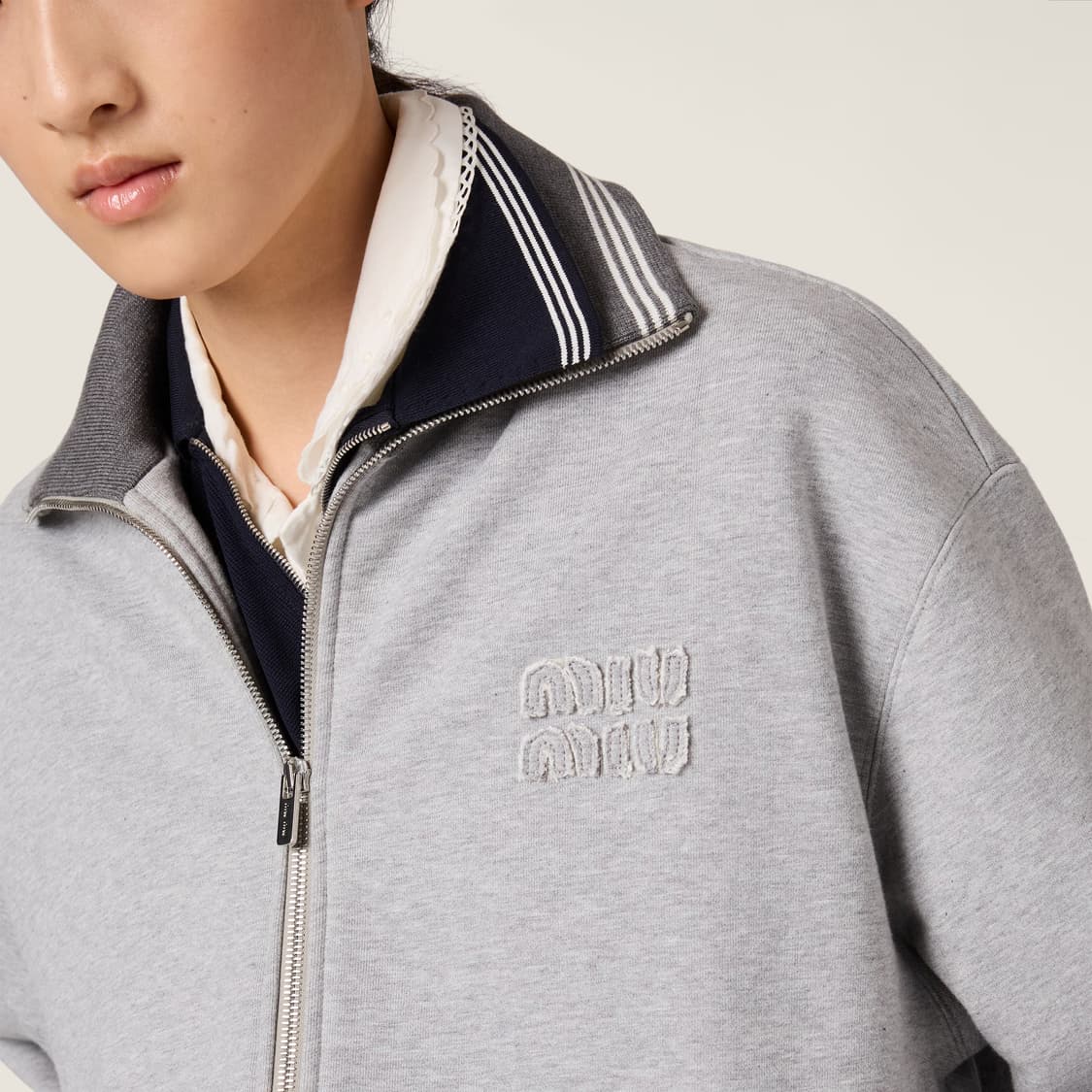 (새제품) miu miu 미우 미우 코튼 플리스 재킷 L 상품이미지5