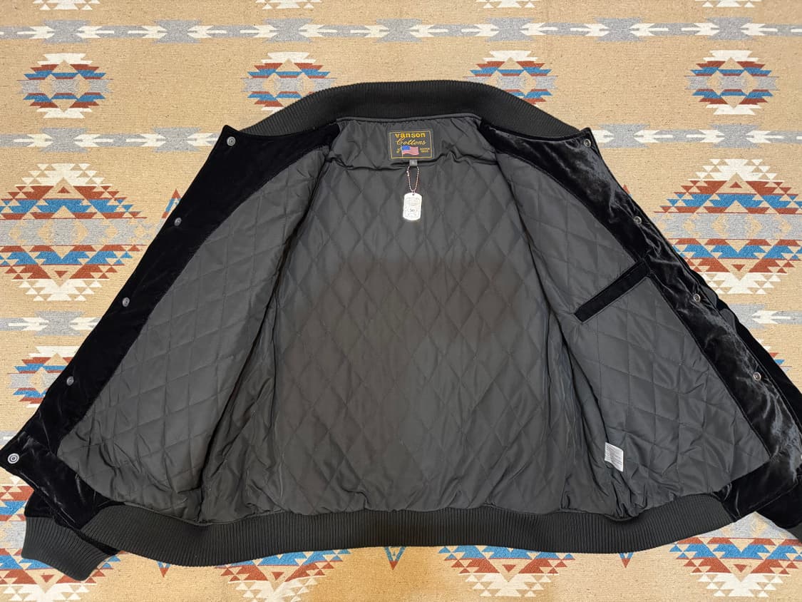 [XL] 밴슨 레더 벨로아 스켈레톤 블루종 자켓 (50주년 기념) 상품이미지5