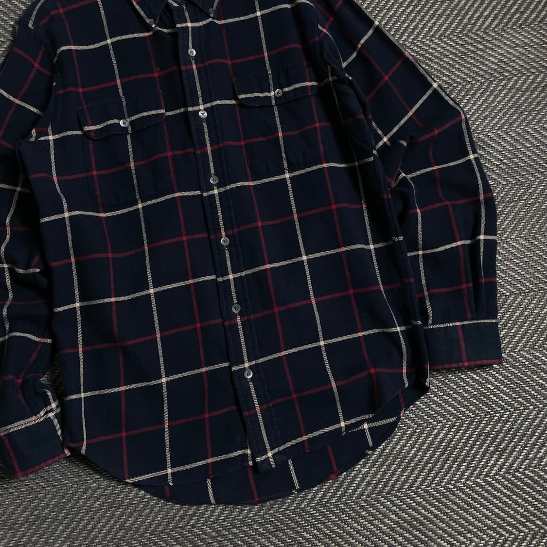 폴로 랄프로렌 체크 블럭 네이비 셔츠o 4889 상품이미지2