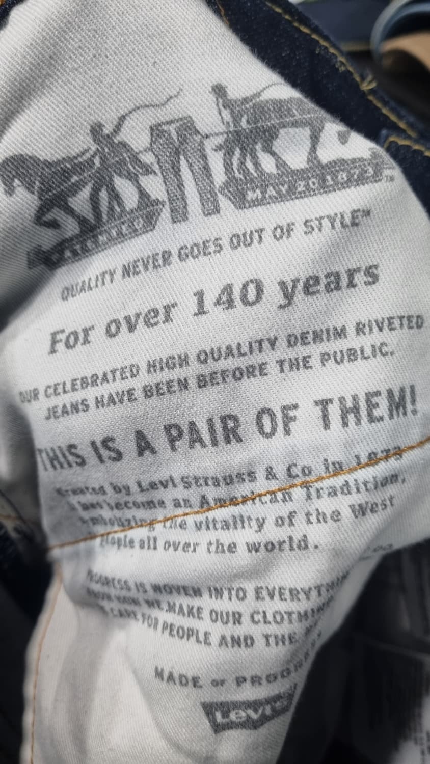 리바이스 slim(511) 기모청바지  32size 컨디션9/10 상품이미지4