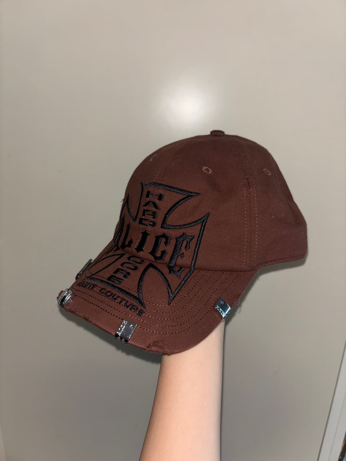 Alice hollywood moto couture cap (brown) 상품이미지6