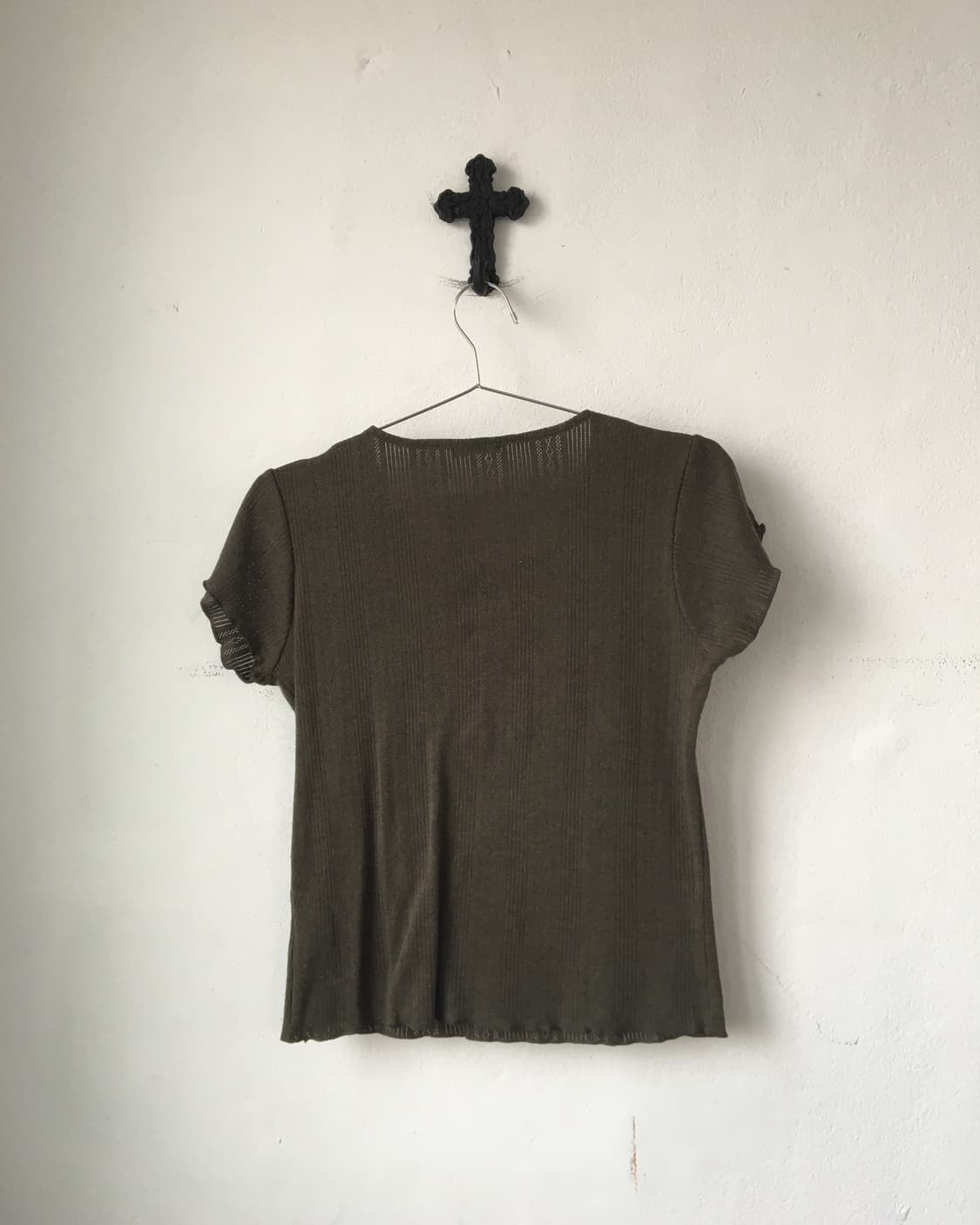 Frill point punching t shirt 상품이미지3