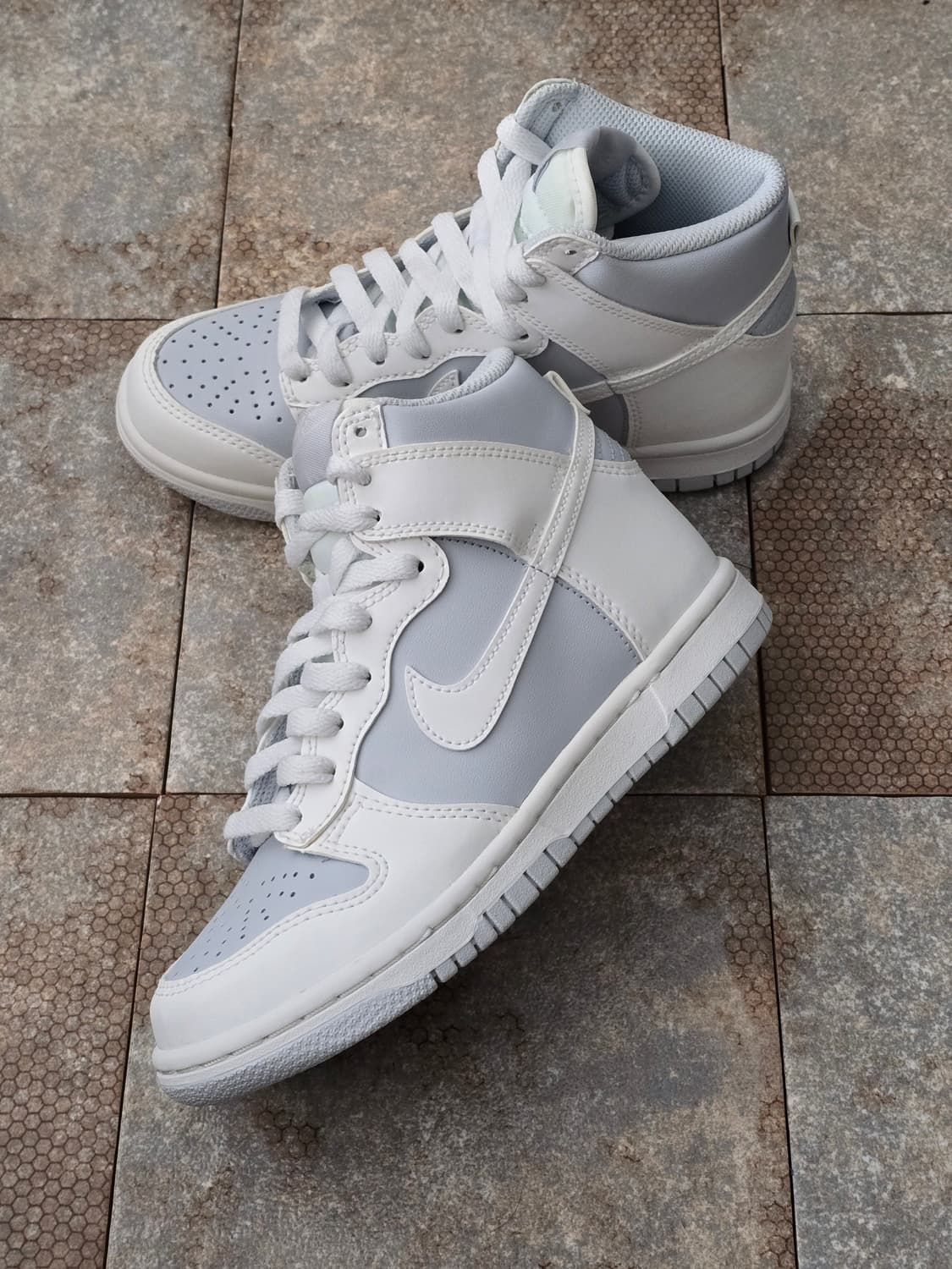 (225)나이키 덩크 하이 퓨어 플래티넘 상품이미지3