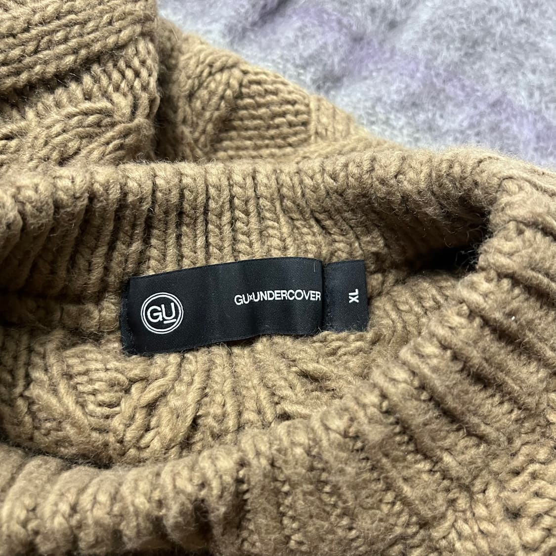 [GU×UNDERCOVER] 지유 언더커버 집업 케이블 니트 상품이미지5