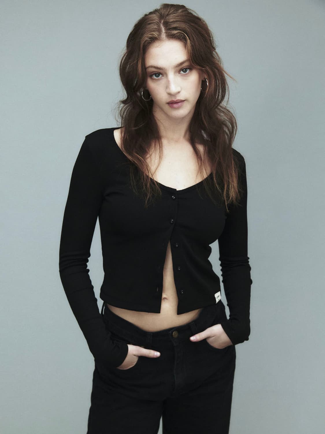 글로니 클래식 브이넥 가디건 상품이미지1