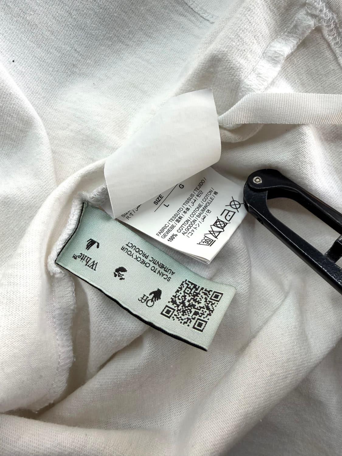 L/ 오프화이트 카라바지오 스프레이드 오버핏 반팔 상품이미지9