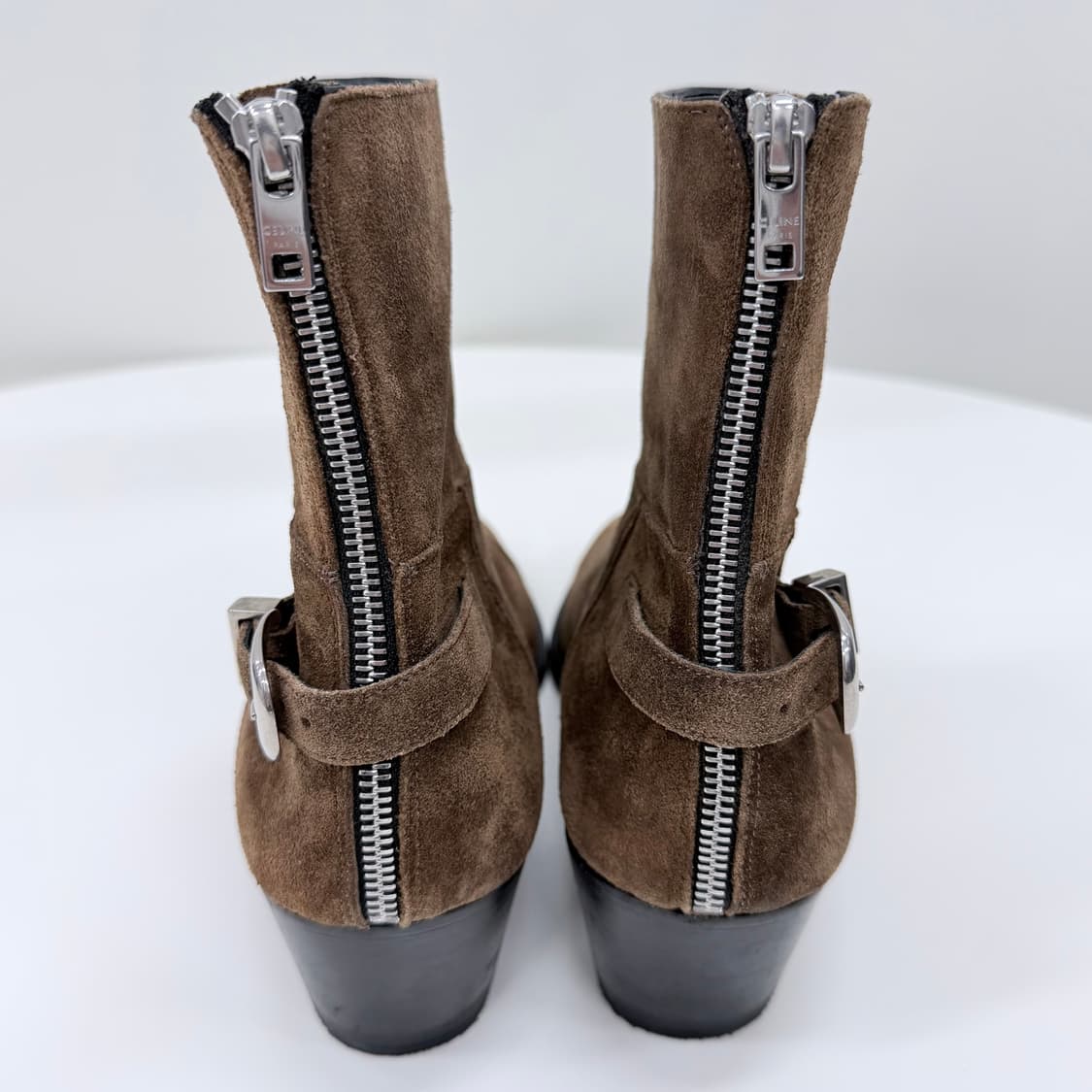 [S급/260] 셀린느 스웨이드 앵클 부츠 브라운 상품이미지7
