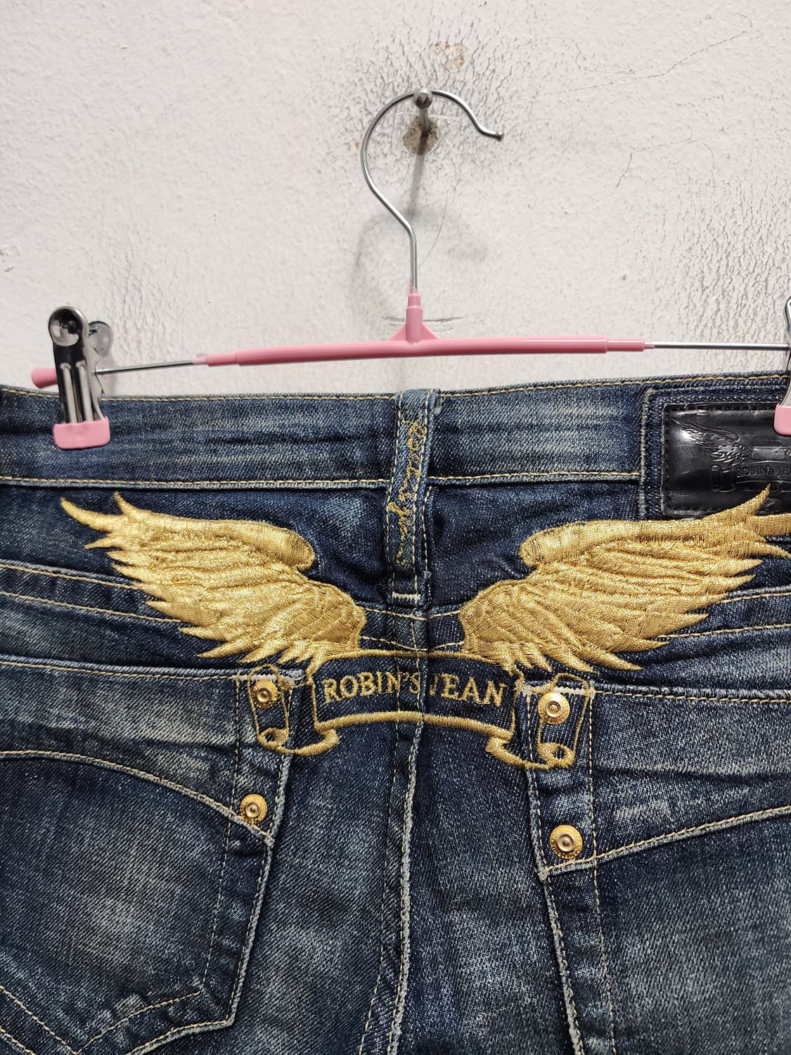 로빈슨진 백로고 부츠컷 벨바텀 데님 상품이미지4