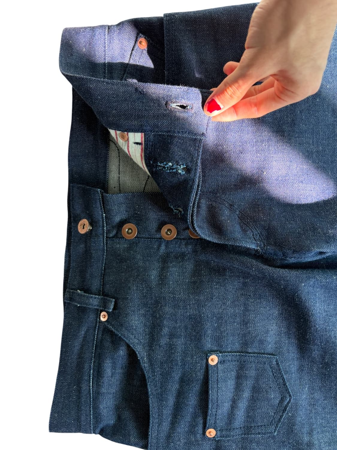 스트레이트 핏 raw 오로라 데님 상품이미지4