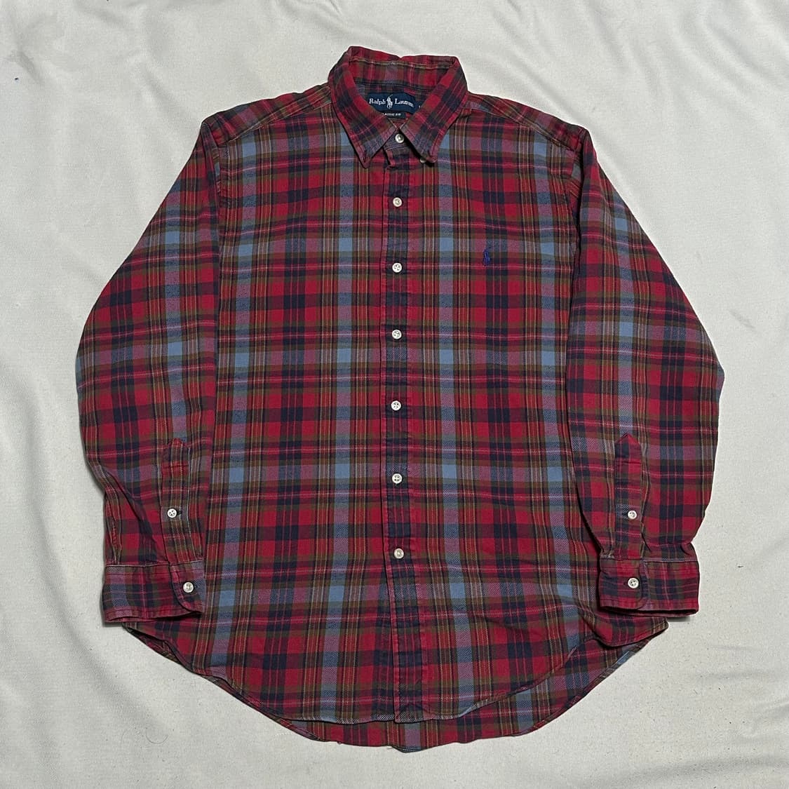 L 폴로랄프로렌 클래식 핏 체크 셔츠 상품이미지2