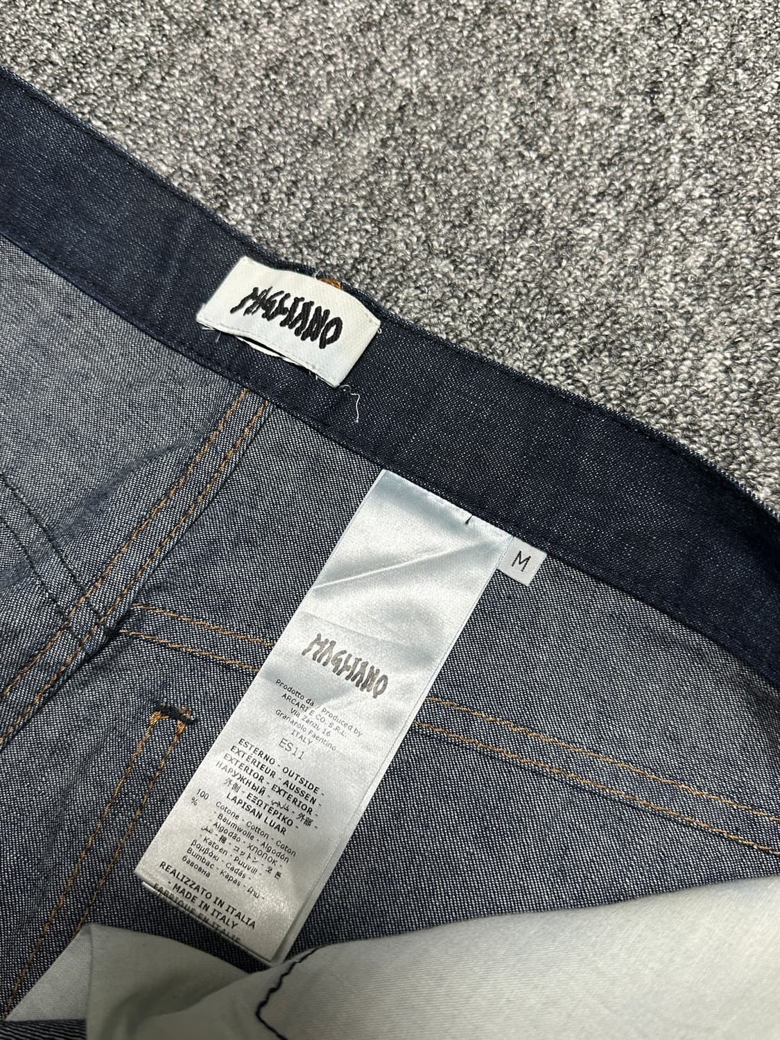 (M) 마리아노 magliano 언발란스 스티치 인디고 데님 진 팬츠 상품이미지4