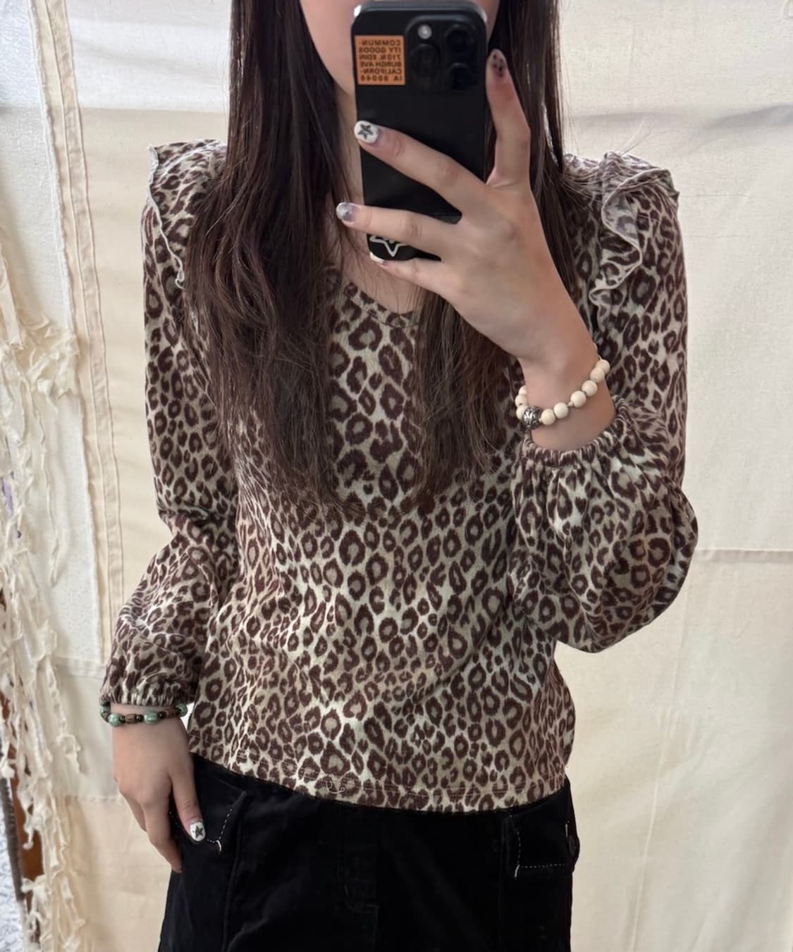 leopard top 상품이미지1