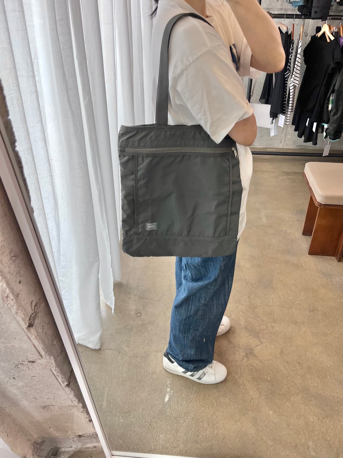 포터 나일론 숄더백 그레이 상품이미지9