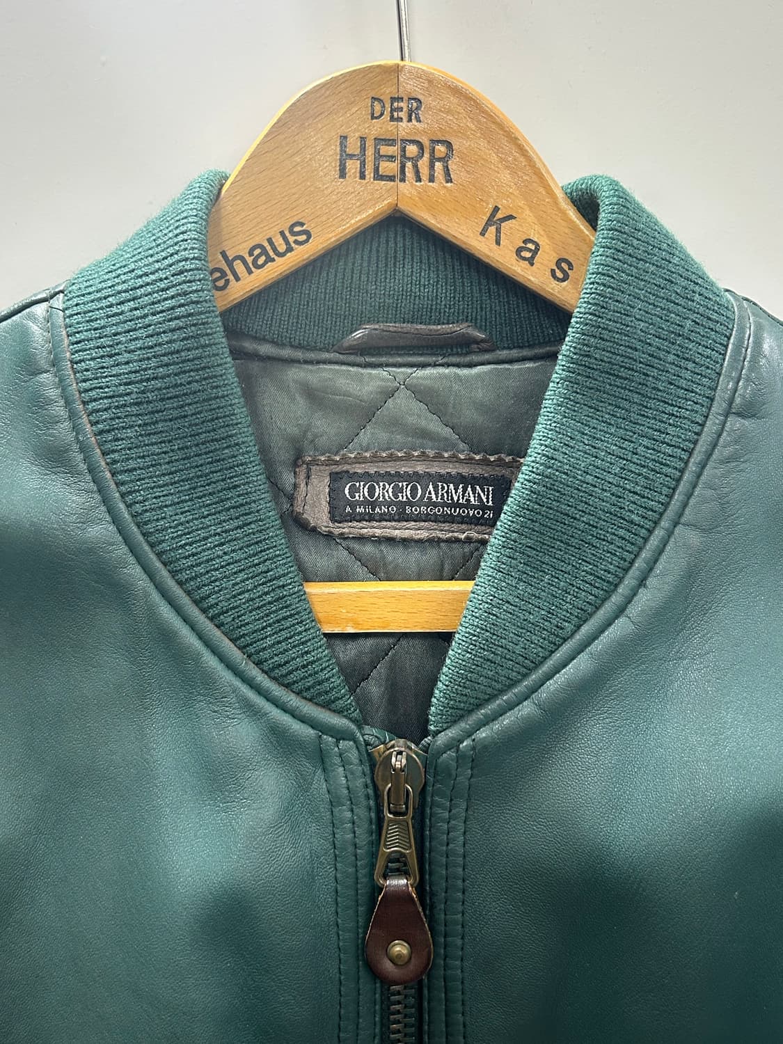 조르지오 아르마니 레더 블루종 상품이미지3