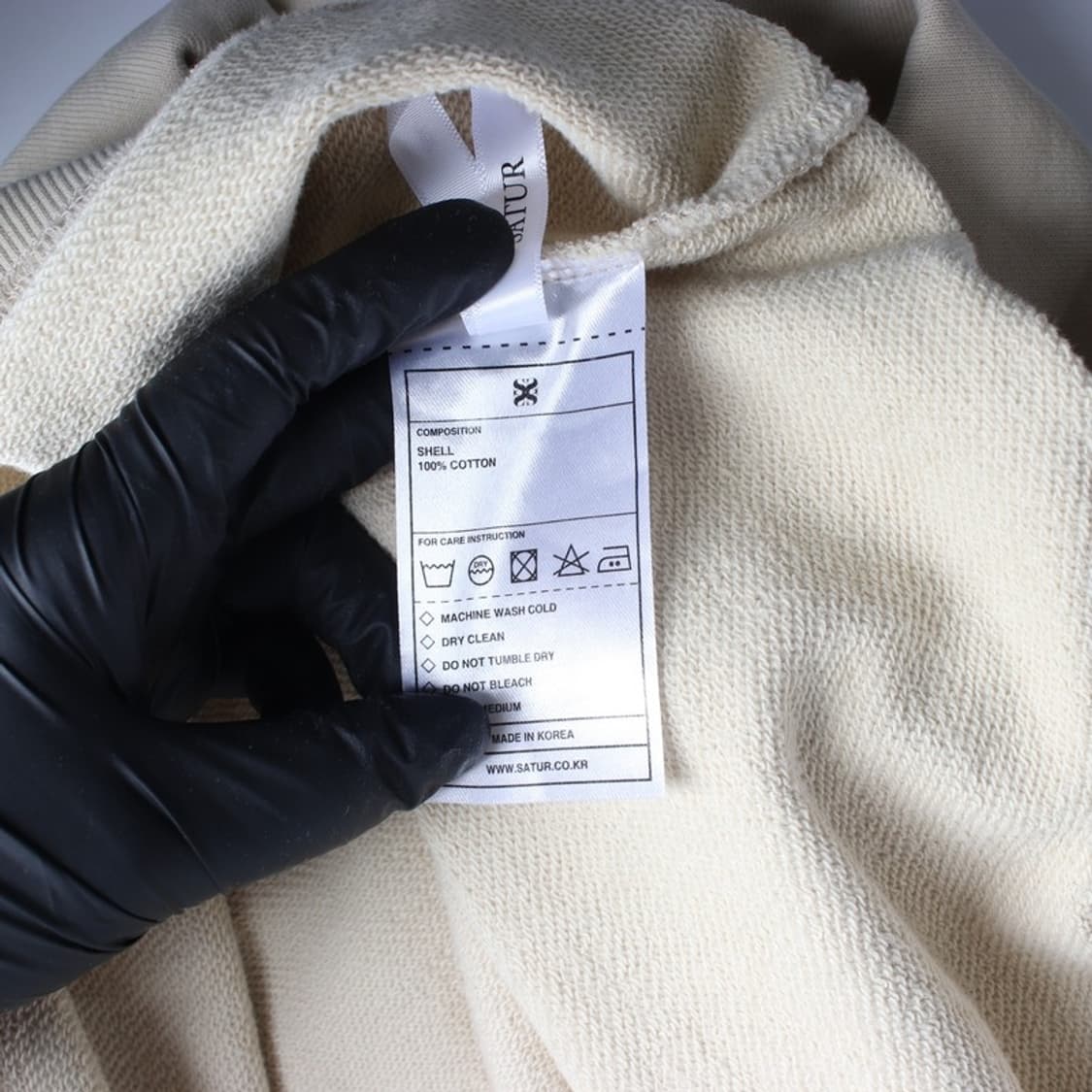 SATUR 카라 로고 오버핏 맨투맨 상품이미지6
