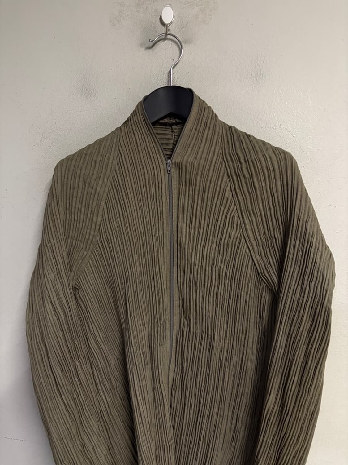HIROKO BIS Pleated Zip-up Blouse Jacket 상품이미지2